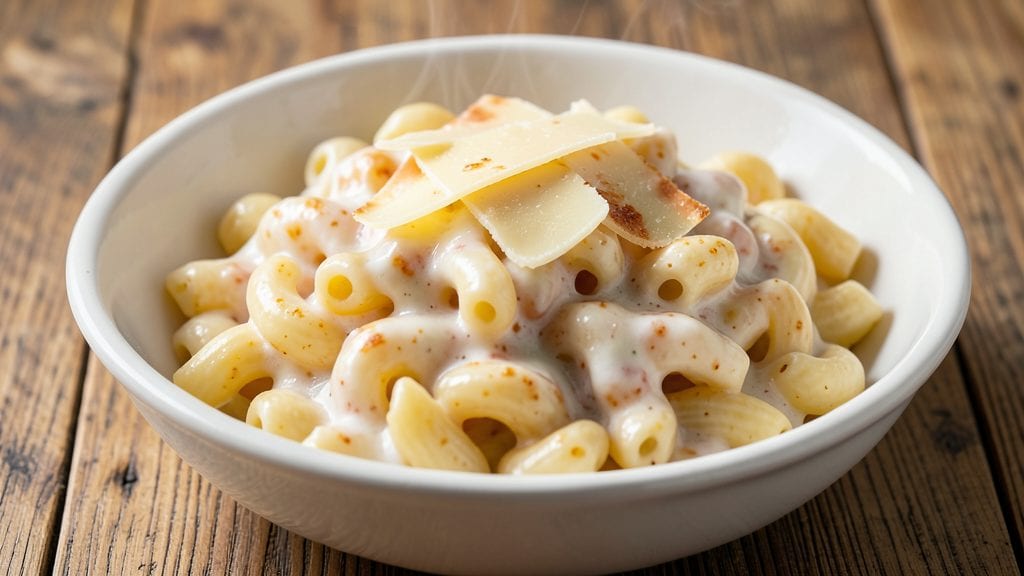 Annie's White Cheddar Mac and Cheese Copycat Recipe: Bubbly Broth and Triple-Cheese Layers