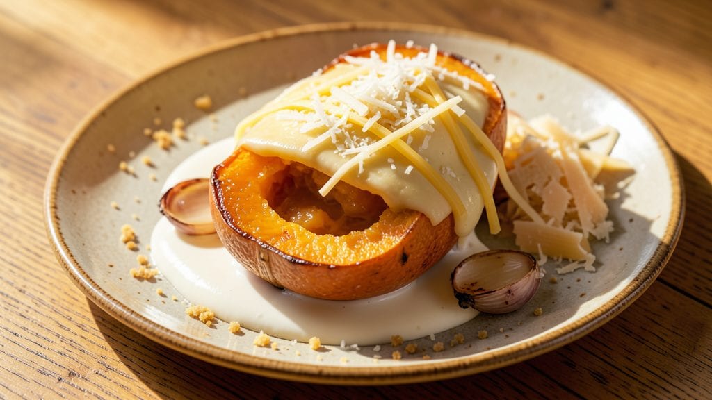 Cheese Stuffed Squash Recipe: Gooey Melty Center and Crispy Edges