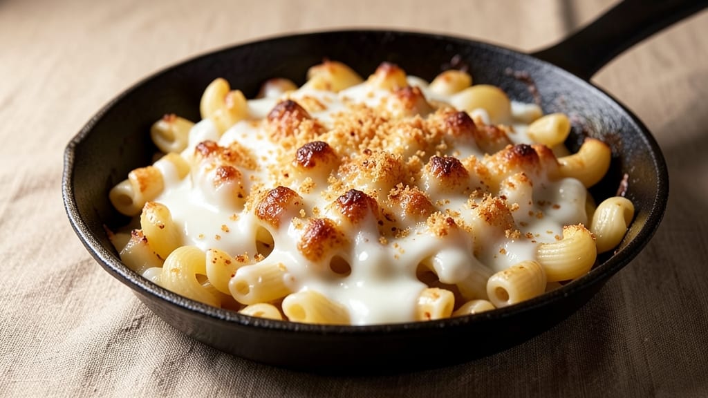 Emeril Lagasse's Baked Macaroni and Cheese Recipe: Crispy Top, Gooey Cheese Rivers