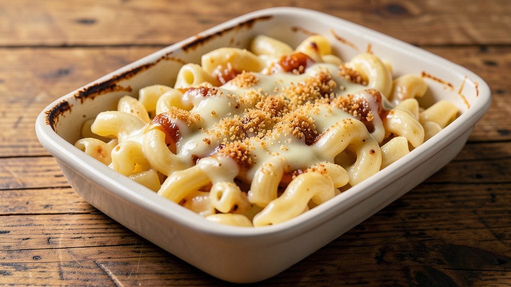 Panera Mac and Cheese Copycat Recipe: Bacon-Crisped Top and Velvety Mushroom Swirl