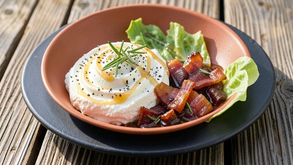 Whipped Goat Cheese With Smoky Bacon Jam Recipe: Silky Spread Meets Crunchy-Sweet Swirl